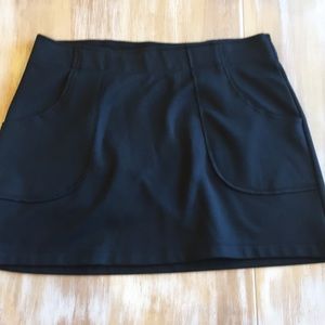 Fleece mini skirt